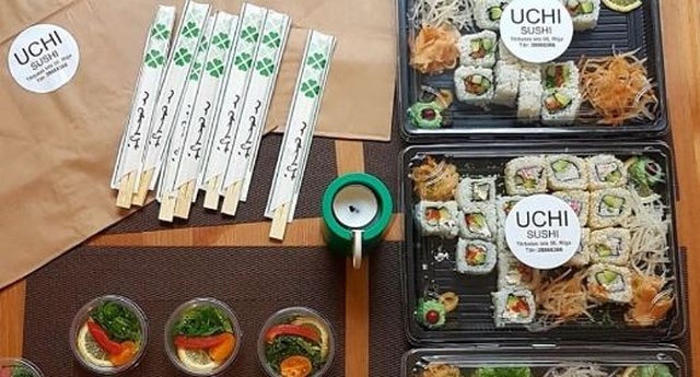 UCHI sushi arī ar piegādi mājās!