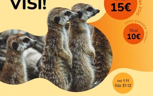 #AKCIJA Rīga ZOO un filiāles “Cīruļi” apmeklējumam!