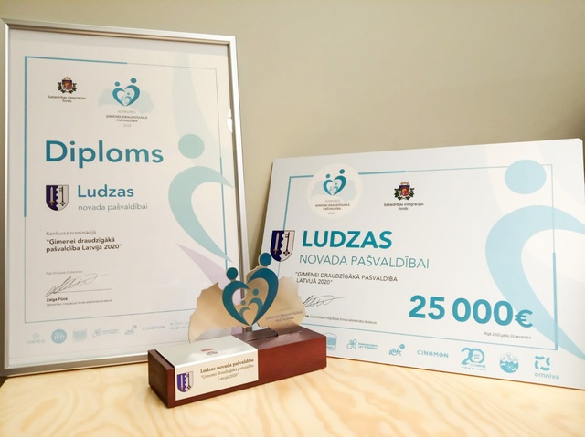 Par ģimenei draudzīgāko pašvaldību Latvijā 2020. gadā atzīta Ludzas novada pašvaldība 