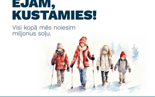Vai jūsu ģimene jau piedalās izaicinājumā “Miljoni soļu Latvijai”